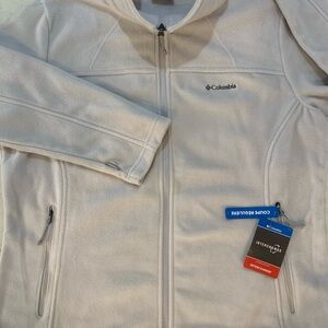 Columbia Women's Interchange Fleece Falls II Full Zip Jacket Size XL White NEW